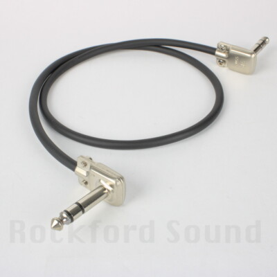 Mogami W2552 Balanced Low Profile Patch Cable, Right to Right, Nickel