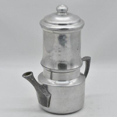 Vintage Made In Italy Aluminum Coffee Maker T4 Complete