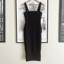 Reformation Dress NWT Ozzlie Knit MIDI Pencil Dress in Black XS