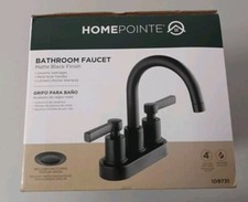 Homepointe Bathroom Faucet Matte Black Finish 109731