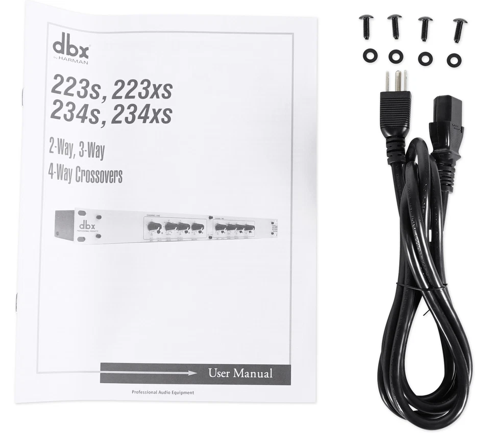 DBX 234XS Rack Mount Stereo 2/3/4-Way Crossover Sound Processor+Samson Mic - Image 4 of 4