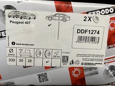 Disque de frein Peugeot 607