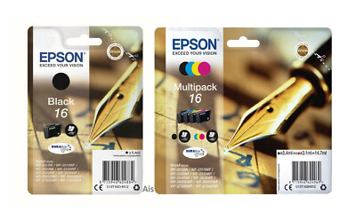 Original Epson 16, Pen Tintenpatrone, WorkForc WF-2010W, WF-2510WF WF-2520NF, SET