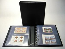 SAFE ALBUM RACCOGLITORE PER FRANCOBOLLI QUARTINE CON 25 FOGLI AD 2 SCOMPARTI