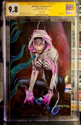 EXTREME VENOMVERSE #1 FOIL VIRGIN VARIANT Signed and sketch by