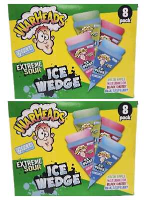 Warheads Extreme Sour Eiskeile 8er-Pack saure Früchte Geschmack gefrierbar Pops 496ml