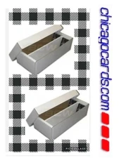 (2) BCW 1600-ct Shoe Storage Box for Sports/Gaming Cards in Toploader $11.99 ea