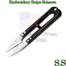 Embroidery Sewing Tool Nippers Cutter Thread Beading Snips Scissors Black