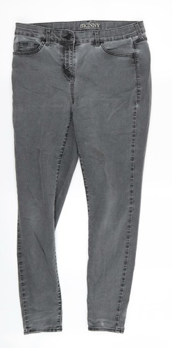 Wallis Womens Grey Skinny Jeans Size 12 