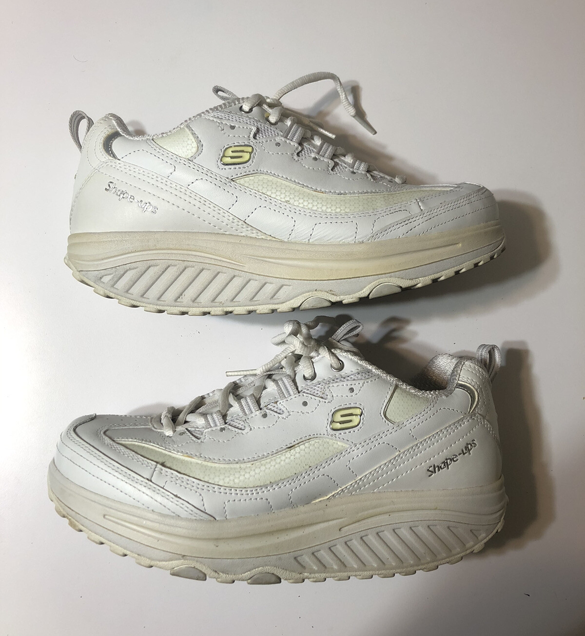 skechers shape ups white
