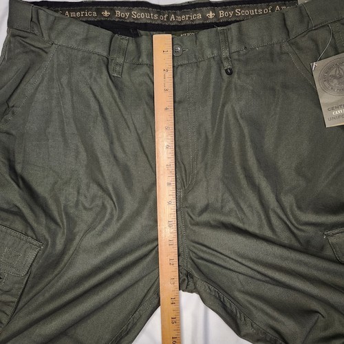 Boy Scouts of America Womens 18 Centennial Canvas Zip Off Uniform Pants Green - Picture 16 of 19