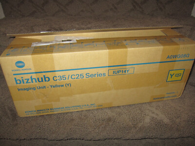 Konica Minolta IUP14Y Yellow Imaging Unit Toner Cartridge OEM Genuine A0WG08G