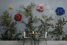 3D Floral Plant Garden Wallpaper Walll Mural Removable Self-adhesive Sticker2162