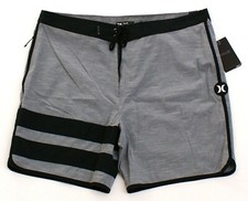 Hurley Phantom BP Slub Gray 18" Boardshorts Men's NWT