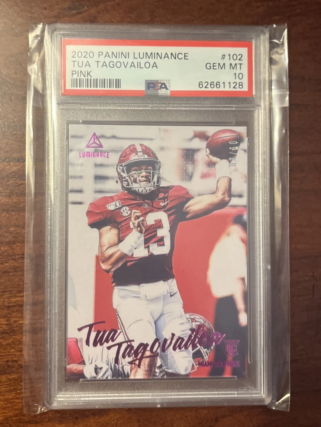 Tua Tagovailoa Panini Luminance #102 Pink