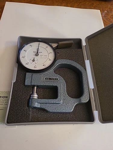 Mitutoyo dial thickness gauge No. 7300 .001" - .400" Excellent!