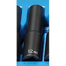 Grey Pneumatic 2112MD 1/2" Drive x 12mm Deep - 12 Point Socket