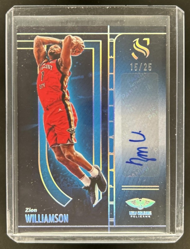2024-25 Panini Silhouette Zion Williamson Unparalleled Auto #/25 Pelicans