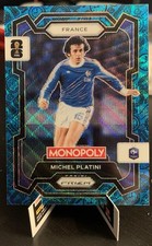 2026 Panini Monopoly WC Míchel Platini Blue Wave Classic Icons SSP #13 France