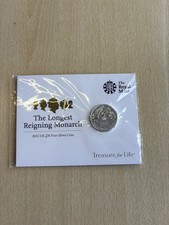 2015 Royal Mint Longest Reigning Monarch BU Fine Silver £20 Coin SEALED