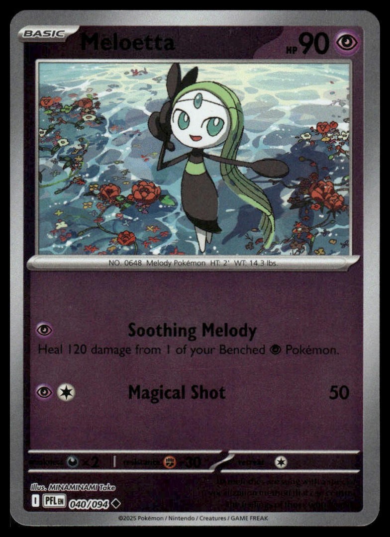 Meloetta ME02: Phantasmal Flames #040/094 Reverse Holo NM