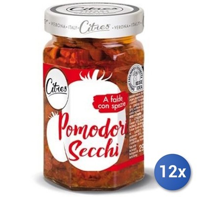 12X Multipack Canned Sun-Dried Tomatoes In Oil Gr 290