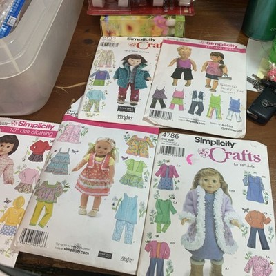 6 Simplicity doll patterns