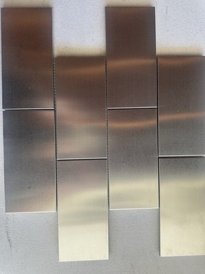 3x6 Inch Aluminum Mosaic On Ceramic Tile Backing Mesh Mounted Kitchen Backsplash
