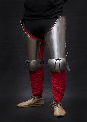 MEDIEVAL LEG COSTUME 18 GAUGE Medieval CUISSES WITH KNEES LEG ARMOR