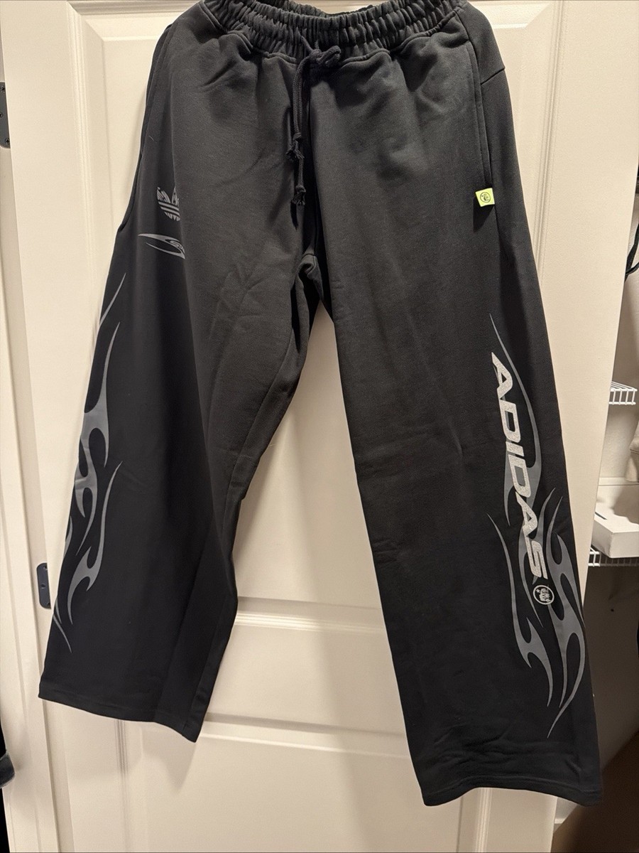 Hellstar Adidas Baggy Pants Sweatpants Wide Leg Size Small | eBay
