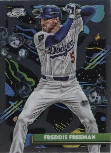 2025 Topps Chrome Freddie Freeman Gold Refractor 5/50 Jersey Match