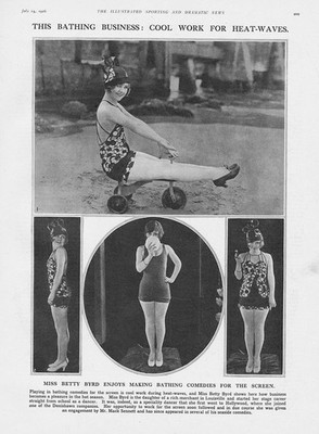 BETTY BYRD Mack Sennett Studios Bathing Beauty - Vintage Print 1926