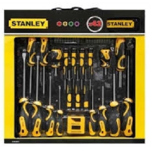 Kit Giraviti Stanley STHT0-62113 42 Pezzi Acciaio Cr-V in Custodia