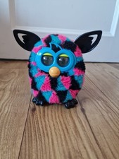 Hasbro Furby Boom Blue Pink Black Triangles Interactive Toy 2012 Fully Working