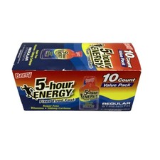 5 Hour Energy Berry 10 Count Value Pack Sugar Free New Sealed Box Exp 11/26