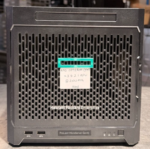 HP Proliant MicroServer Gen10 | AMD Opteron X3421  @2100MHz | 16GB RAM