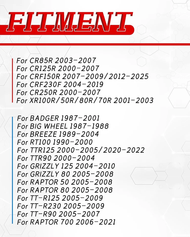 Tanque de combustible con tapa de gas para moto de cross para CR85R CR125R CRF150R CRF230F CR250R XR100R Foto 2 de 4