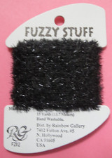 Rainbow Gallery Needlepoint Thread  FUZZY STUFF  FZ02  Black