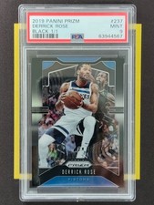 2019-20 Panini Prizm Black Prizm Derrick Rose 1/1 PSA9 FCYC1