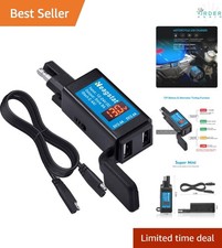 Motorcycle USB Charger Dual 5V 4.8A SAE to USB Power Port GPS Smartphone MP3