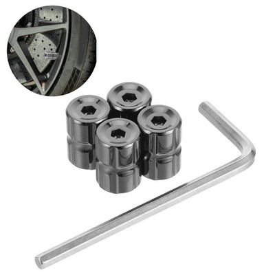  4 Pcs Tire Pressure Caps Automobiles Valve Anti Theft Stem for Car Tires