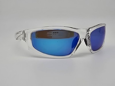 Shady Rays X Series Ocean Ice Clear Frame PRO Polarized Blue