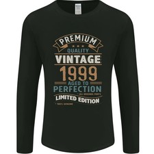 Camiseta De Manga Larga Premium Vintage 26 Cumpleaños 1999 Para Hombre