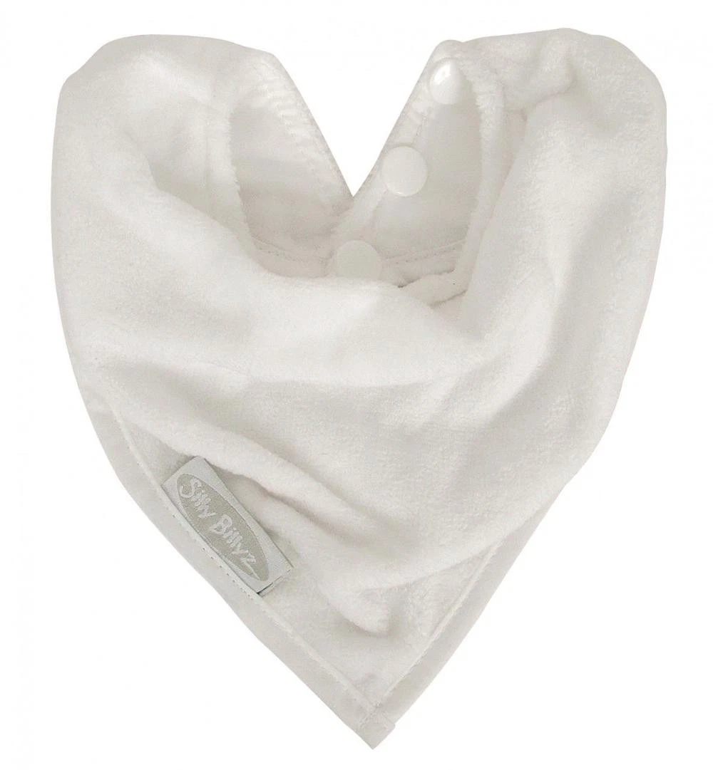 Silly Billyz Towel Bandana Bib (White)
