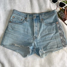 Levi's 501 Distressed Denim Cutoff Shorts Casual Sz 27
