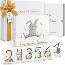 Livre De Naissance Bébé 0-5 Ans Avec 13 Cartes Étapes – Coffret Naissance Prêt À