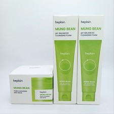 beplain Mung Bean Cleansing Balm 100ml Foam 80ml x2 Set