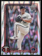2025 Topps Chrome #277 Zebby Matthews RayWave Refractors