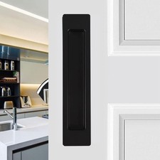 LWZH Sliding Barn Door Flush Handle 7.08" Invisible Recessed Finger Pull for ...