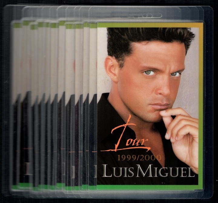 Luis Miguel Backstage Pass - 1999 Wholesale Set of 12 Laminated Passes